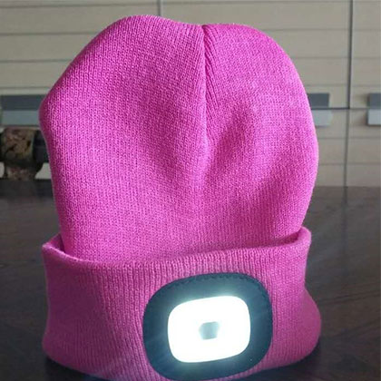 Knitted hat with LED light – knitted hat with LED light,Hi-vis